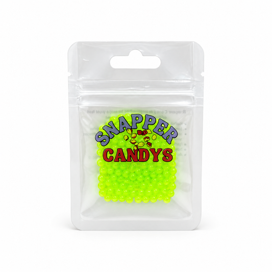 Snapper Candy Sprinkles – High Vis Green 4mm Fishing Beads