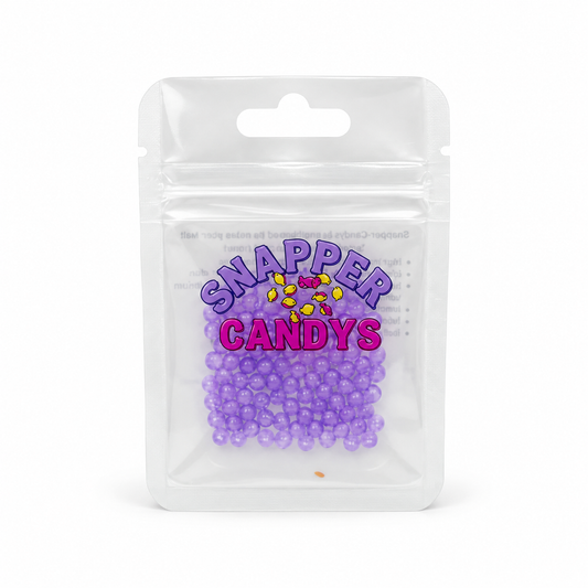 Snapper Candy Sprinkles – Purple Glow 4mm Fishing Beads