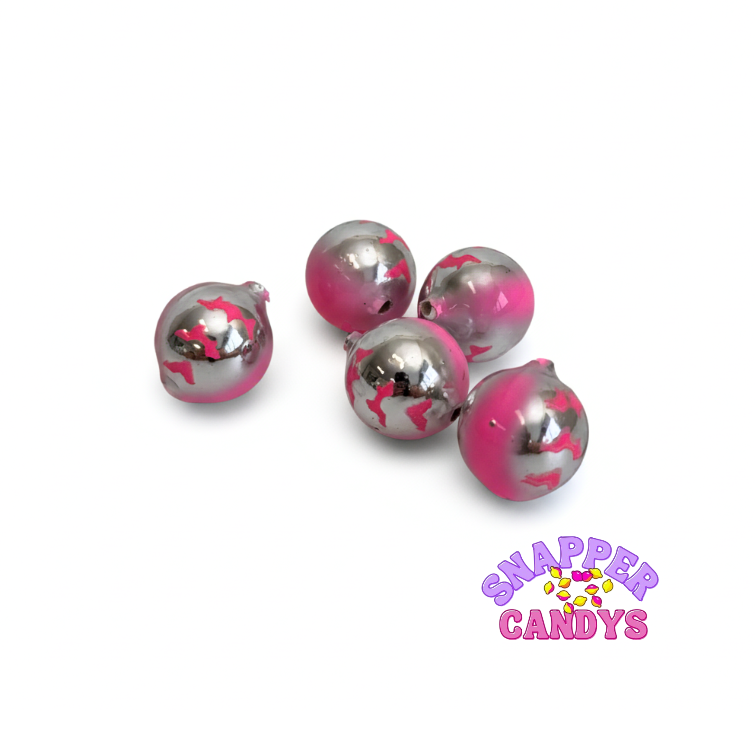 Pink Tiger Snapper Candy UV Beads (5 Pack) | Snappercandy NZ