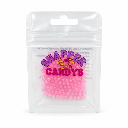 Snapper Candy Sprinkles – Pink Glow 4mm Fishing Beads