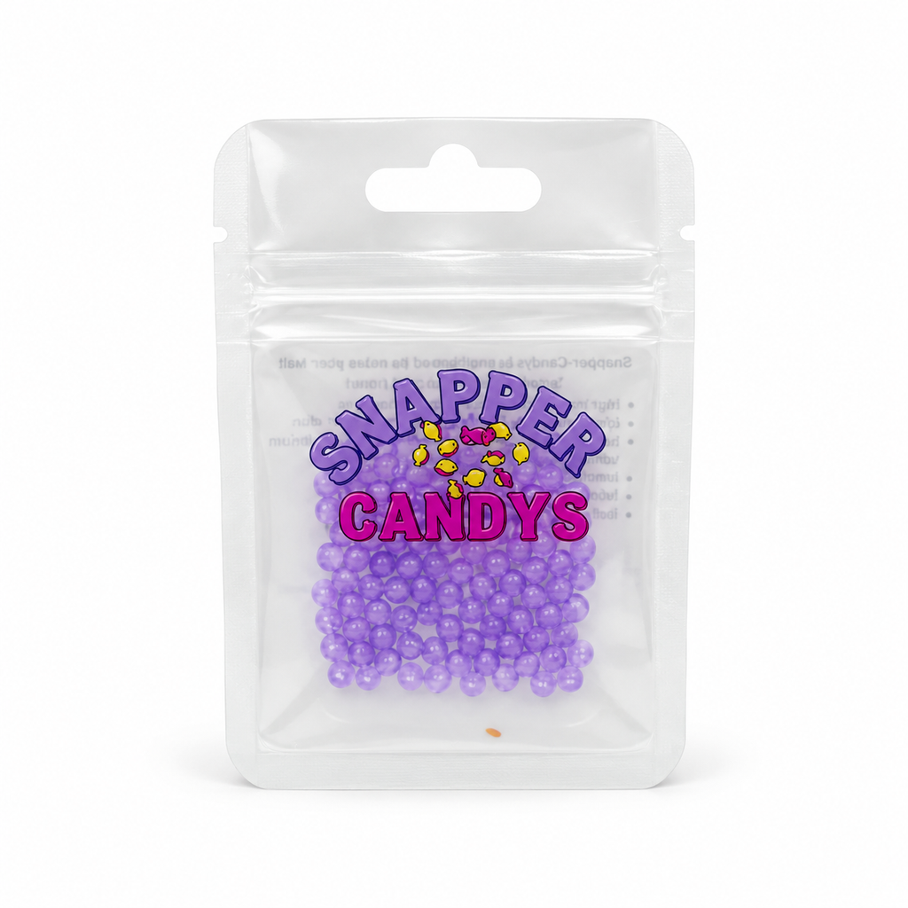 Snapper Candy Sprinkles – Purple Glow 4mm Fishing Beads